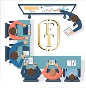 dessin centre de formation avec logo ftraining
