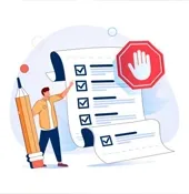 dessin d'une déclaration administrative